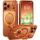 thumbnail image 1 of wonima44 Cosmic Orange for iPhone 17 Pro Max Case with 360 Spin Magnetic Stand [Fit for MagSafe][17FT Military Protection] Slim Polished for iPhone 17 Pro Max Case with Stand 6.9'', Cosmic Orange, 1 of 1