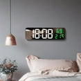 WQJNWEQ LED Large Digital Wall Clock Temperature Date Display