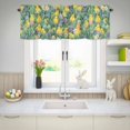 thumbnail image 5 of Valances for Windows Watercolor Chicken Easter Eggs Rod Pocket Short Curtain for Bathroom Living Room Bedroom Spring Flowers Grasses 1 Panel 42x12in, 5 of 9