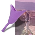 thumbnail image 4 of Embudo de inodoro portátil plegable de urinario de silicona de pie de emergencia de viaje femenino (púrpura), 4 of 10