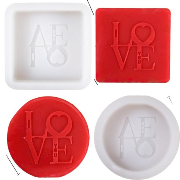 Lavavajillas Cubiertos BasketLove Molde de Vela Molde de Silicona para Jabón Cera de Soja Resina Epoxi DIY Artesanía (3 Piezas)