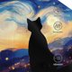 thumbnail image 3 of Fotbe Cat Under Starry Skies Gorro Clásico de Béisbol, Gorra Ajustable con Broche Snapback, Gorro de Exterior de Algodón Suave, 3 of 6
