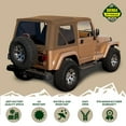 thumbnail image 2 of Sierra Offroad Replacement Soft Top, fits Jeep Wrangler TJ Model 1997-2006, Premium Marine-Grade Denim Vinyl, Factory Quality and Precision Fit, Spice, 2 of 7