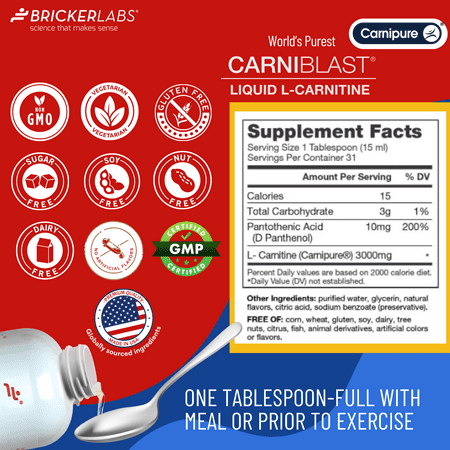 Bricker Labs - Carniblast 3000 mg Raspberry 16 oz