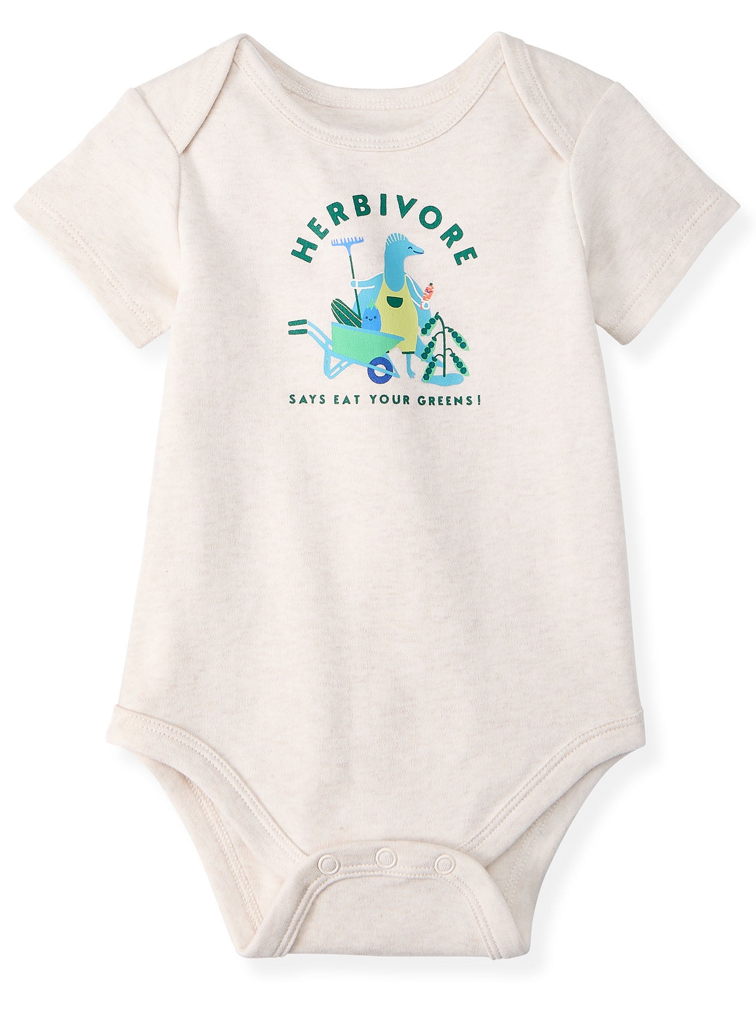 Garanimals Newborn & Baby Boy Cotton Lap-Shoulder Short-Sleeve Bodysuits, 4-Pack, Sizes 0–24M