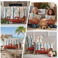 thumbnail image 5 of Fall Red Truck Outdoor Waterproof Pillow Covers, Thanksgiving Pumpkin Maple Leaf Turkey Decorative Square Throw Pillowcase Sofa Cushion Sham for Patio/Couch/Chair, 20"x20" 2 Pack, 5 of 8