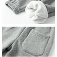 thumbnail image 6 of Zhuashum Boys Sweatpants Slim Leg Active Jogger Sweatpants Kids High Waist Trousers Casual Solid Color Pants With Pockets Comfortable Clothes Grey 5-6 Years, 6 of 7