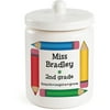 Personalized Teacher Storage Jar - Teach, Inspire, Grow Ceramic