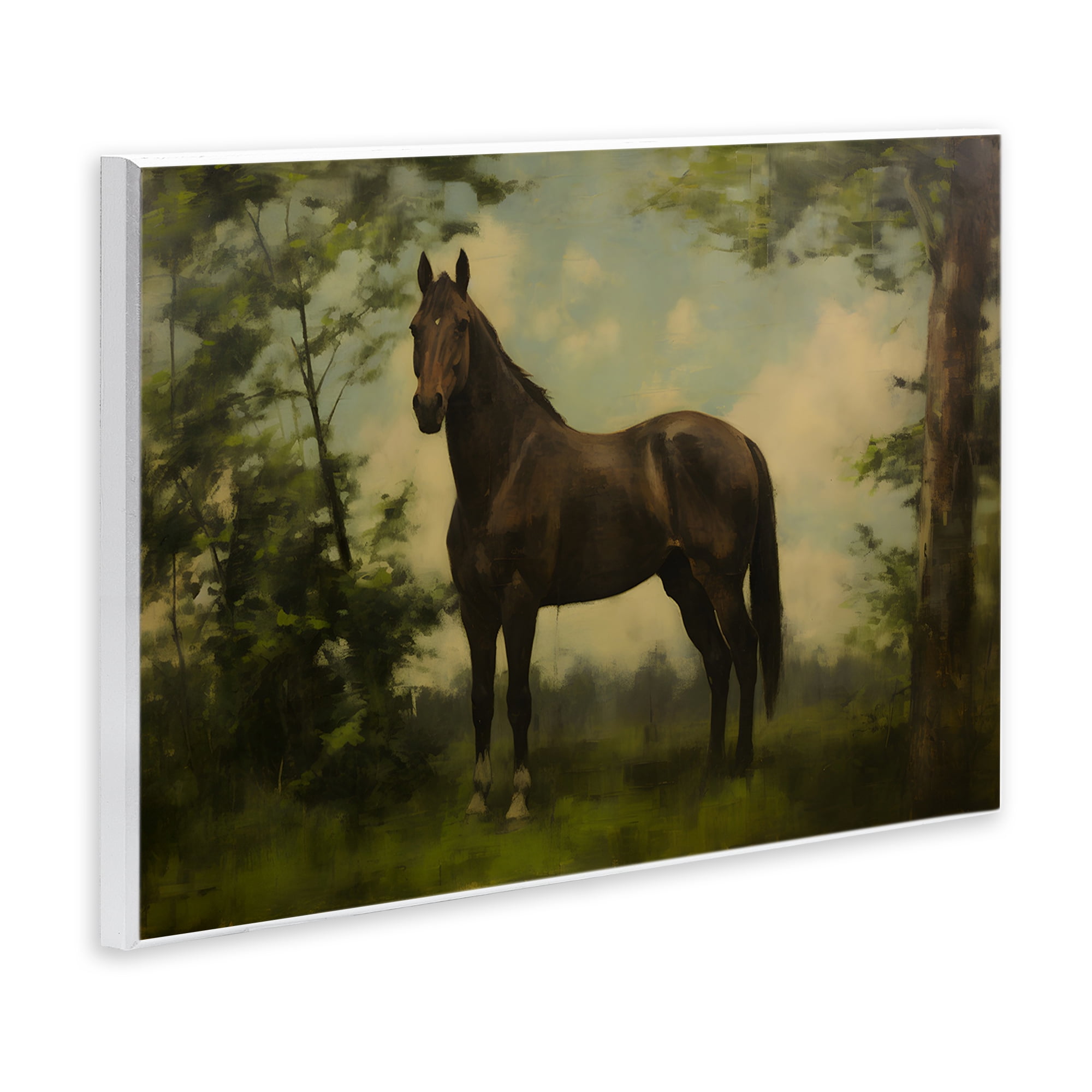 Stupell Industries Forest Horse Portrait Wall Plaque Art, design by Petal Prints Design