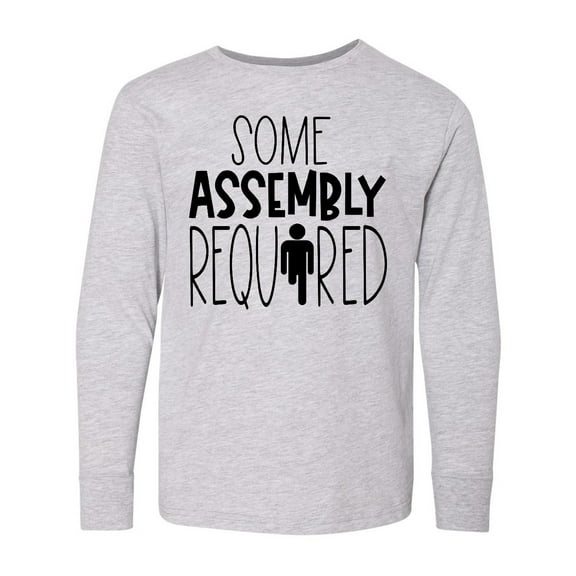Inktastic Some Assembly Required Right Leg Amputee Long Sleeve Youth T-Shirt