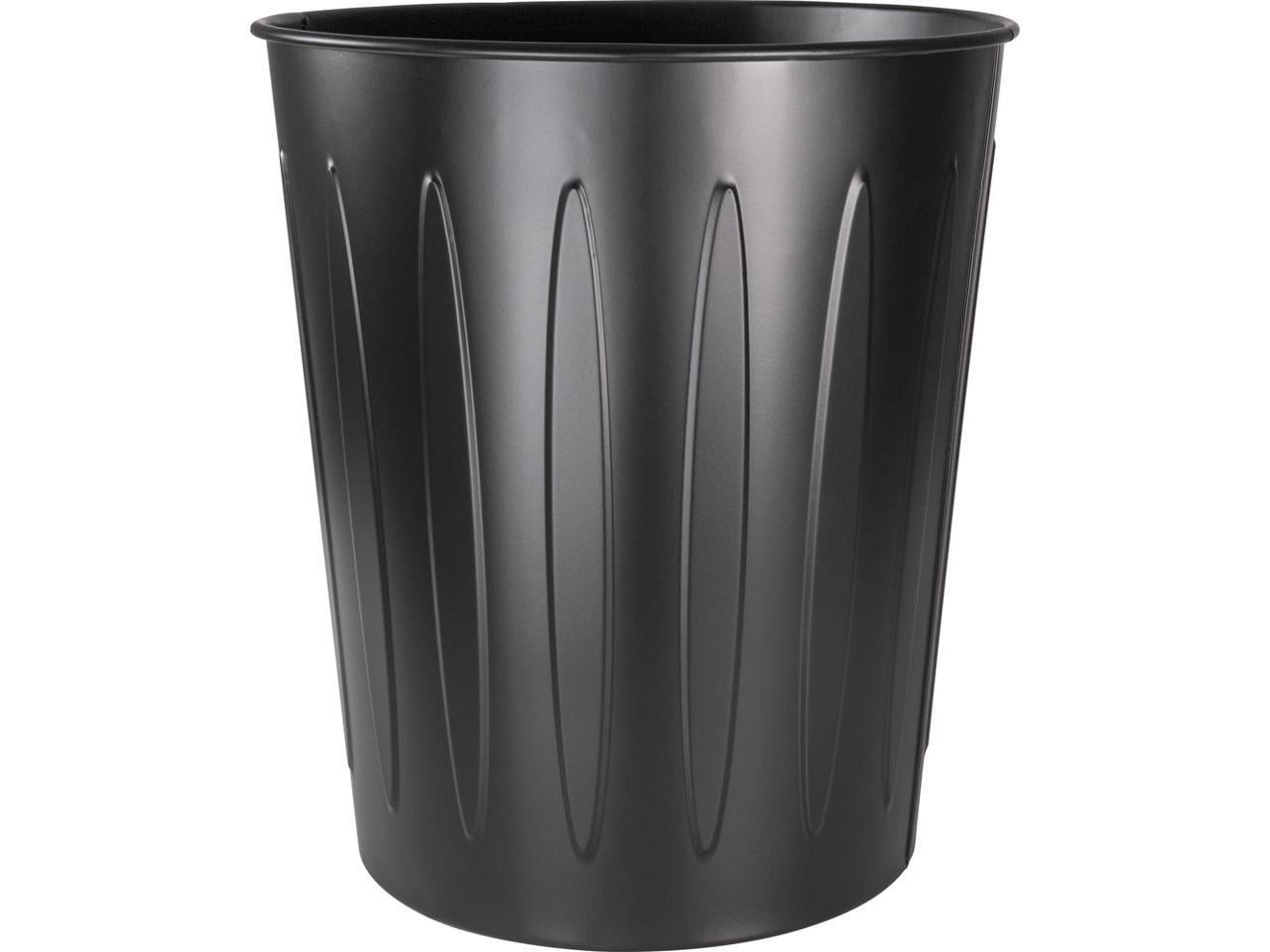Genuine Joe 6-Gallon Fire-Safe Trash Can, Black