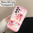 thumbnail image 1 of Samsung Galaxy A55 A54 A53 Phone Case with Strawberry Bear Design Soft Wave Pattern, 1 of 10