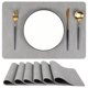 thumbnail image 1 of Genérico Manteles Individuales Reversibles Gris  Juego de 6 Tapetes de Mesa Impermeables, Resistentes al Calor y Fáciles de Limpiar  Elegantes, Duraderos y Perfectos para el Uso Diario o Reuniones, 1 of 7