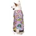 thumbnail image 1 of Fotbe Cute Donuts Sudadera con Estampado para Perros Pequeños – Suéter con Capucha para Mascotas, Tela Suave de Forro Polar con Bolsillo-X-Large, 1 of 7