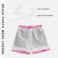 thumbnail image 5 of Kids' Beach Pants Comfortable Swim Trunks Pink Hearts and Roses Pattern Shorts for Pool Vacation and Lounge Wear Medium, 5 of 8
