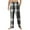 Black, variant on Men's Home Soft Pajama Pants, Plaid Print Drawstring Pocket Casual Lounge Pants for Fall, Winter and Home Comfort,Black,L