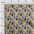 thumbnail image 1 of oneOone Georgette Viscose Yellow Fabric Dot|Triangle & Monster Cartoon Sewing Craft Projects Fabric Prints By Yard 42 Inch Wide, 1 of 4
