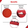 thumbnail image 3 of Bolsa de almacenamiento ProPink para árboles, 228 x 42 x 152 cm, ruedas, color rojo, 3 of 7