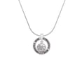 thumbnail image 2 of Delight Jewelry Silvertone Antiqued Basketball Spinner Gymnastics Mom Ring Charm Necklace, 18", 2 of 4
