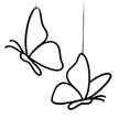 thumbnail image 2 of Tong 2 Pack Métal Suspendu Noir Extérieur Cour, 2 of 6