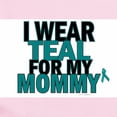thumbnail image 2 of CafePress - I Wear Teal For My Mommy 5 Body Suit - Long Sleeve Cotton Baby Bodysuit, 2 of 4
