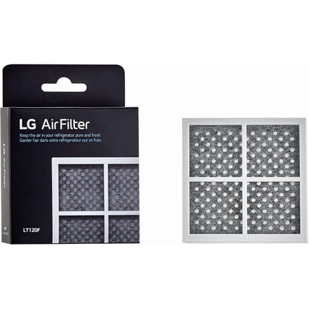 LG 6 Month (LT120F) Replacement Refrigerator Air Filter, 1 Count (Pack of 1), White