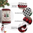 thumbnail image 6 of Red Plaid Christmas Shower Curtain, Vintage Xmas Tree Winter Rustic Waterproof Fabric Shower Curtains with 12 Hooks, Bathroom Curtain Set for Bathroom Accessories Decor, 72 x 78 Inches, 6 of 9