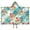 Pioneer Flower Floral, variant on Pioneer Flower Floral Print Pattern Hooded Bath Towel,60"x35" for Ages 3 To 12 Kids, Quick Dry Lightweight Soft Microfiber Hood Beach Towel Cover Up for Kids