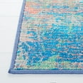 thumbnail image 5 of SAFAVIEH Sequoia Jeana Abstract Machine Washable Area Rug, 4'4" x 6', Blue/Orange, 5 of 13