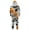 Grey, variant on GPOECD Family Matching Halloween Hooded Pajama Set Cozy Printed Sleepwear for Parents Kids Grey,M