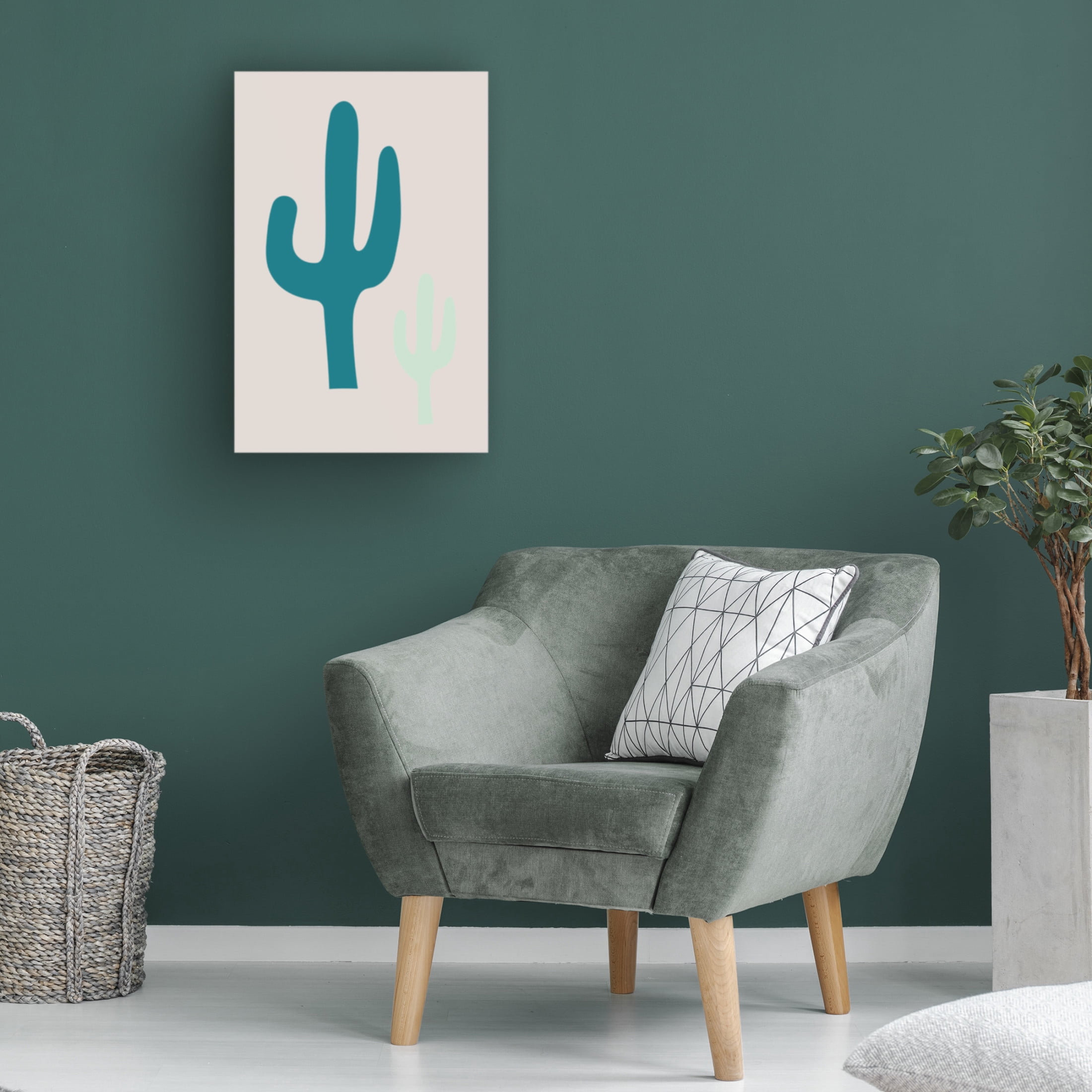 Trademark Fine Art Pictufy Studio Cactus Beige Canvas Wall Art