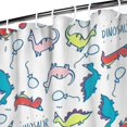 thumbnail image 3 of Colorful Cartoon Dinosaurs Balloons Pattern Shower Curtain 36"x72" ,Bathroom Decorative Shower Curtains Set with 12 Hooks,Modern Waterproof Washable Shower Curtain, 3 of 6