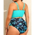 thumbnail image 2 of Traje de baño Daci, talla grande, 2 piezas, bikini de cintura alta 2025 Aqua, 2 of 5