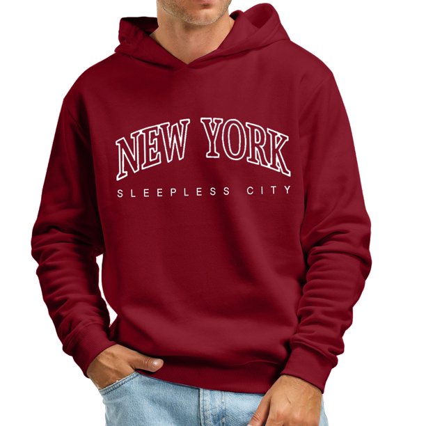 Gibobby Sudaderas de hombre Sudadera con capucha para hombre ropa casual para hombre(Vino,XG)