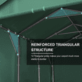 thumbnail image 5 of TANGJEAMER Carport 10'x20' Heavy Duty Car Canopy Portable Garage with Removable Sidewalls & Doors for Truck Boat Car Port, Party, Storage, 5 of 8