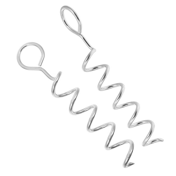 UPKOCH swivel dog stake Ground Anchor Silver for Pet Simple Design 2Pcs