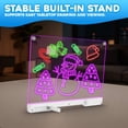 thumbnail image 3 of Contixo 17'' LED Glow Drawing Board for Kids with Stand, 9 Brightness Levels, Rechargeable Light-Up Message Board, 12 Neon Pens, USB-C Art Easel, Mess-Free Drawing Tablet, 3 of 8