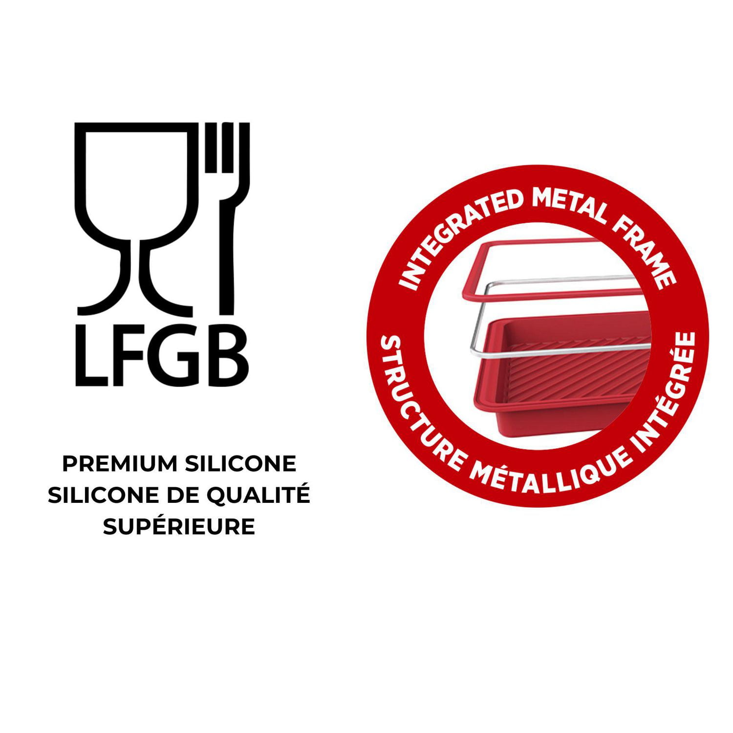 Moule carré en silicone 8" Starfrit Moule à gâteau carré en silicone Starfrit