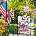 thumbnail image 6 of Welcome 4th of July Camping Patriotic Decorative House Flag, America Camper RV Stars Stripes Garden Yard Outside Decorations, American USA Campsite Outdoor Large Home Decor Double Sided 28 x 40, 6 of 6
