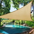 thumbnail image 1 of YAOMOBB Sun Shade Cover Triangular Shade Sail Set Heat Resistant and Breathable UV Protection Anti Aging Patio Lawn Garden Canopy for Outdoor Use, 1 of 5