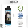 thumbnail image 3 of Cauagu Clear Sky Mountain Red Dragon Print 18oz Vacuum Insulated Stainless Steel Water Bottle,Coffee Travel Mug Spill Proof with Lid,Thermos Cup for Keep Hot/Ice Water Drinks, 3 of 7