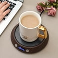 thumbnail image 3 of Coffee Mug Warmer Timing Cup Heater Hot Tea Maker Heating Pad Warmer Coaster LED Lights Beverage Tea Milk Warmer 50W ,Fast Heating, 3 of 7