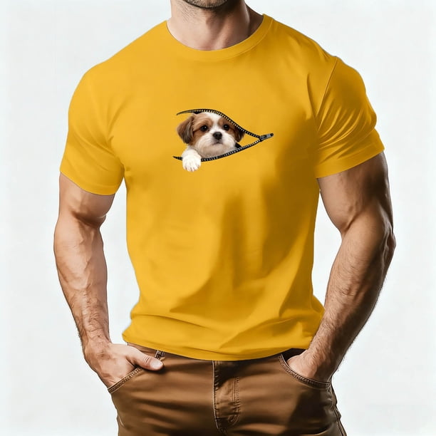 Tops para hombre, blusas y camisas de manga corta con cuello redondo para hombre, camiseta deportiva informal con estampado de corazones a la moda para hombre, blusa de poliéster de manga corta con cu