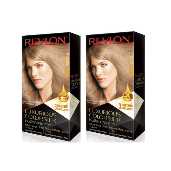 Revlon Luxurious Colorsilk Buttercream, Dark Blonde - 2 pack