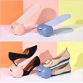 thumbnail image 4 of Estante de almacenamiento con ranura para zapatos, estante de almacenamiento de zapatos ajustable de doble capa, PP, rosa/verde, 1 Juego, 4 of 4