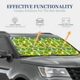 thumbnail image 4 of Daiia Watercolor Kiwi Fruits Summer 2PCS Car Windshield Sun Shade, Foldable Sun Shield for Car Front Window, Auto Sun Blocker Visor Protector Universal for Truck SUV Pickup-Large, 4 of 7