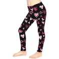 thumbnail image 2 of uublik Leggings for Girls Size 3T-8 Ankle Length Athletic Yoga Pants for Kids Clothes Black, 2 of 5