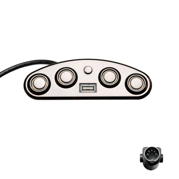 Mulin Recliner Remote Switch Hand Control 5 Button 5 Pin MLSK35-G9 Left (Right Side Facing) with USB