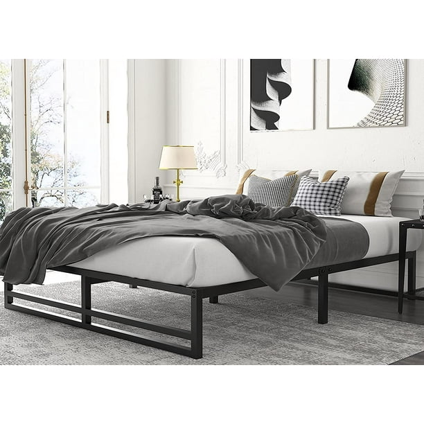 Amolife Queen Size Metal Platform Bed, Amolife Queen Size Heavy Duty Metal Bed Frame