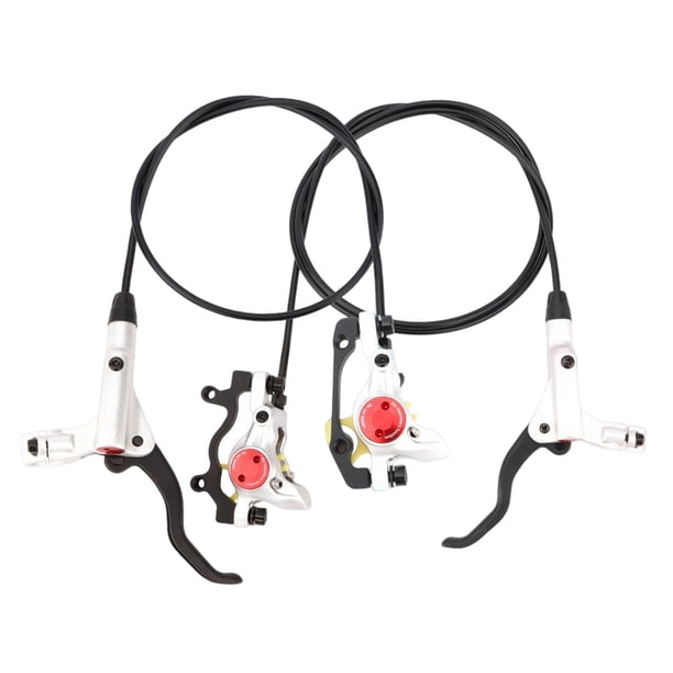 Soidarity Freno de disco hidráulico para bicicletas, 2 piezas, trasero izquierdo, delantero derecho, bidireccional, bicicleta de montaña, ciclismo de Ciclismo Plata Soidarity OD028075-06